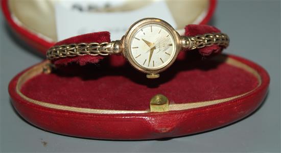 Ladies gold Omega in box